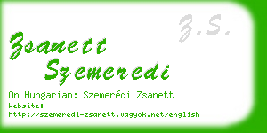 zsanett szemeredi business card
