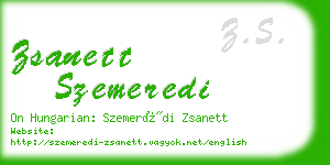 zsanett szemeredi business card